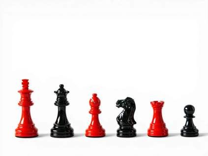 Drevené figúrky Staunton Black&Red  + doprava zdarma