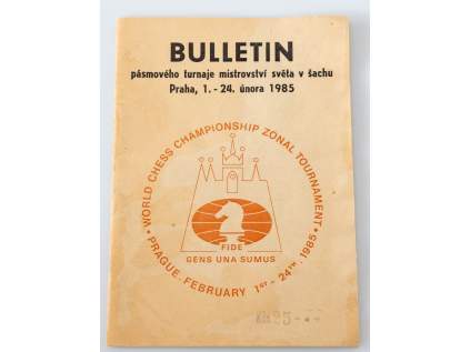 Bulletin pásmového turnaje mistrovství světa v šachu, Praha 1985