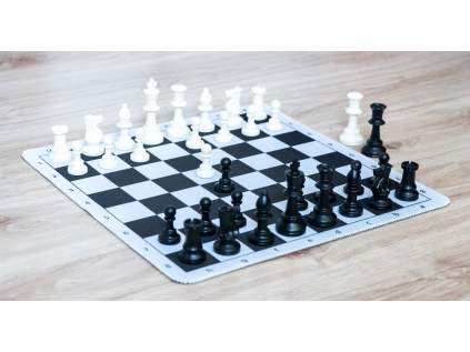 Šachová súprava Staunton Big MousePad, čierna
