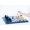 Drevené šachy kráľovské modré