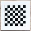 Drevená bielo-čierna šachovnica, lakovaná  + doprava zdarma
