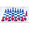 Šachová súprava modro-červená, veľká