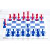 Šachová súprava modro-červená, veľká