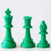 Šachové figúrky Staunton veľké, zelené