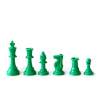 Šachové figúrky Staunton veľké, zelené