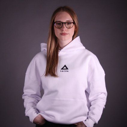 Bílá mikina TROJICE