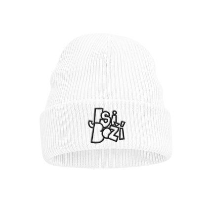 Bílá čepice JSI BOŽÍ