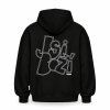 Mikina SACRA black back (2)