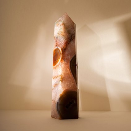 Karneol XL (1,750kg)  extra velký obelisk
