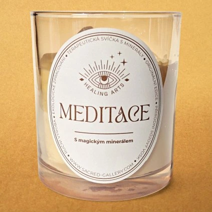 Svíčka Meditace s ametystem