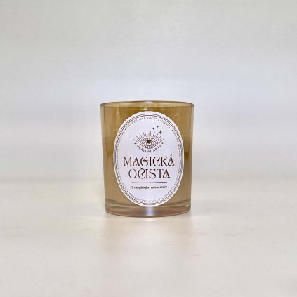 svíčka černý obsidián