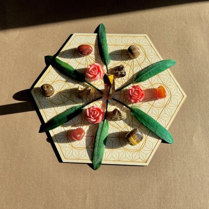 Vánoční mandala s Tygřím okem