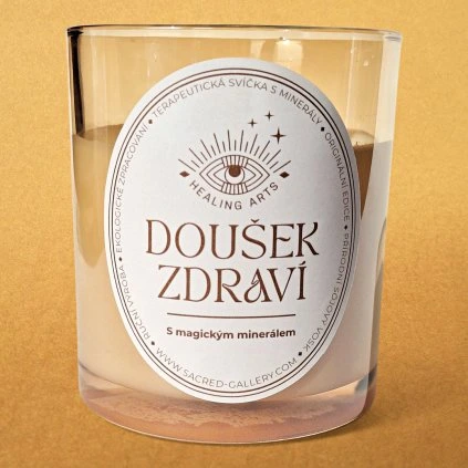 Svíčka Doušek zdraví s Fluoritem