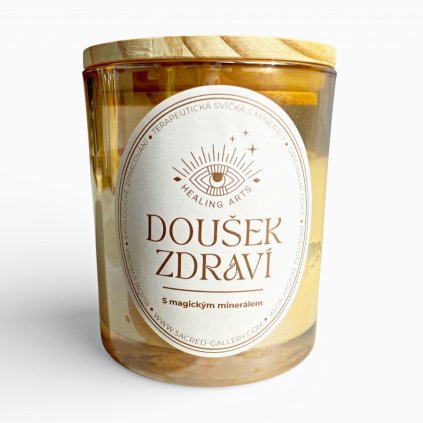 Svíčka Doušek zdraví s Fluoritem