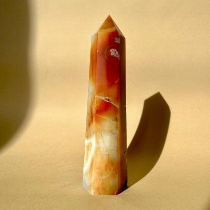 Karneol XL (1,803kg)AAA  extra velký obelisk