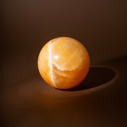Yellow Calcite Sphere  Stone sphere