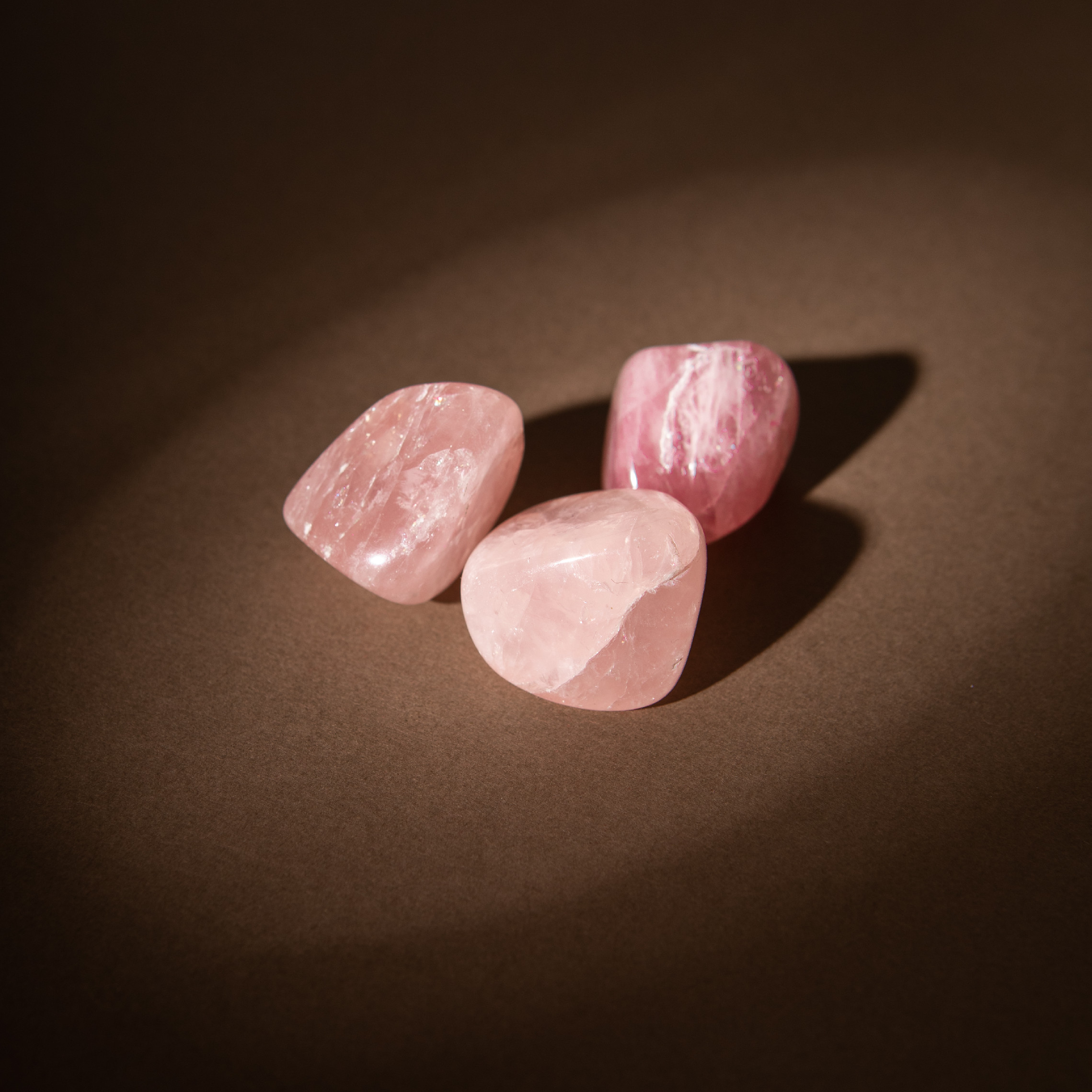 Rose Quartz Pebble Stone Small polished mineral stone Sacred Gallery