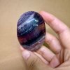 Rainbow Fluorite Pound Stone  Polished mineral stone