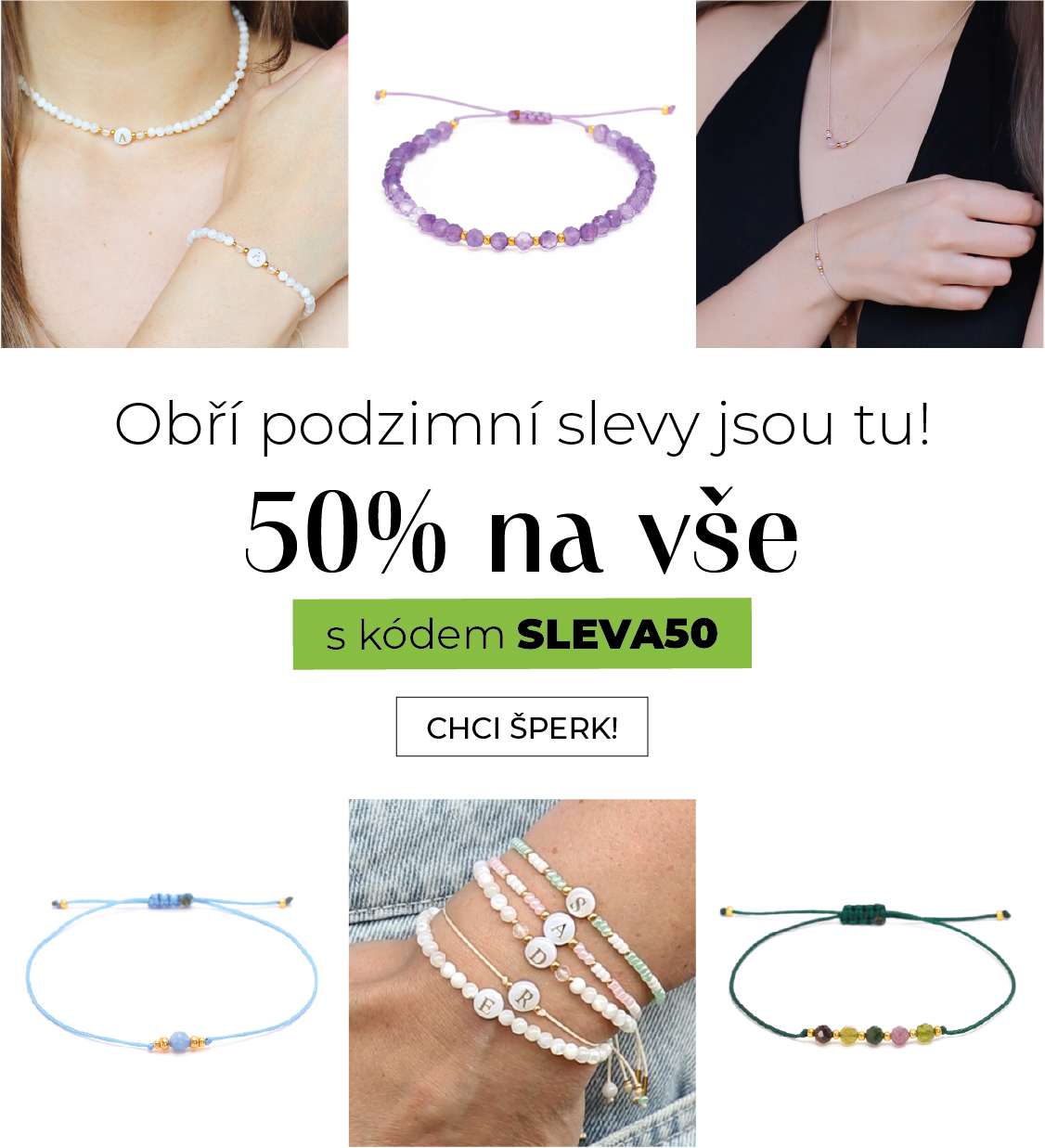 Sadré - Minerální náramky