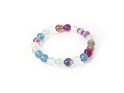 Dámský minerální náramek fluorit 8mm Sadré
