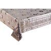 ubrus pvc decorama gold hnede kvety