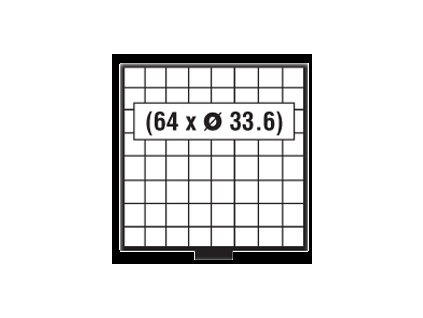 Odolný šuplík BEBA MAXI, 64 polí o rozměru 33,6 x 33,6 mm