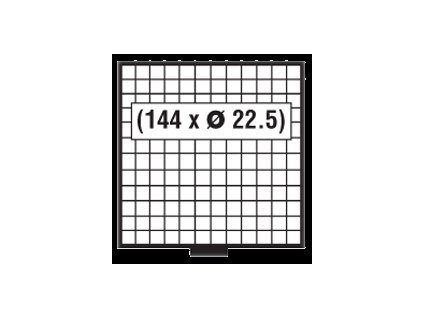 Odolný šuplík BEBA MAXI, 144 polí o rozměru 22,5 x 22,5 mm