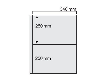 Průhledné listy č. 6050  do alba Jumbo.