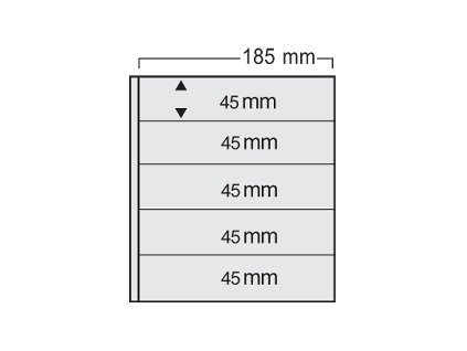 List č. 875 Variant - dvoustranný, 5 úložných pásků