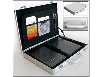 Hliníkový kompaktní kufřík na notebook