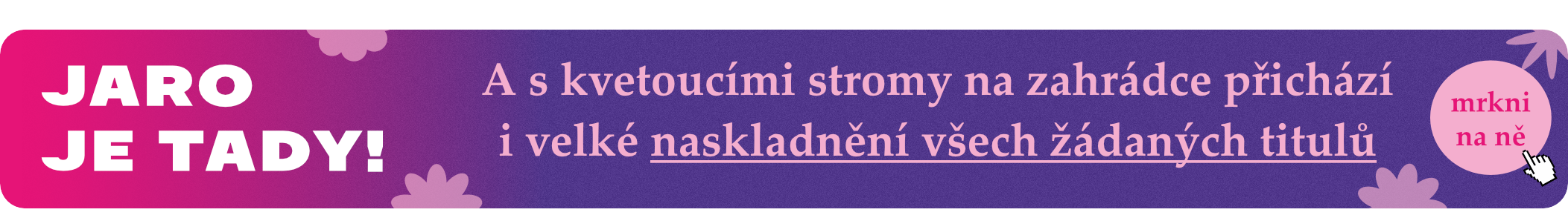 jarni doskladnění knih