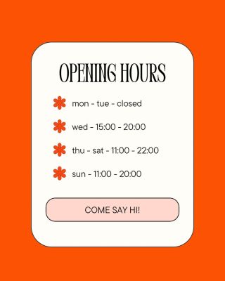 Máme novou otevírací dobu! Potřebujeme teď hodně odpočívat, abychom na jaro mělx sílu!