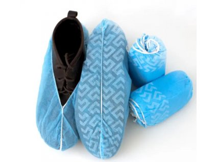 Non Woven Disposable Shoe Covers Anti Dust PP Overshoes Foot Covers for Cleanroom Consumable Anti Slip Non Woven Shoe Cover