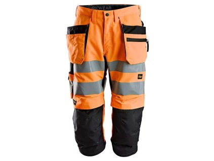 Kraťasy LiteWork reflexní 3/4 'Pirate' oranžové (Velikost 048)