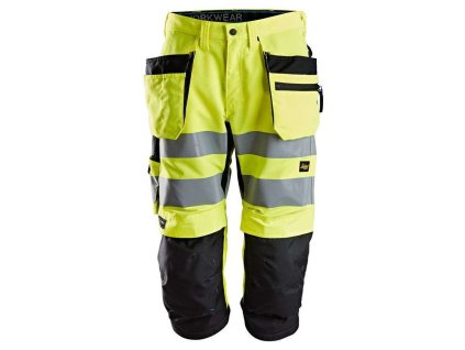 Kraťasy LiteWork reflexní 3/4 'Pirate' žluté