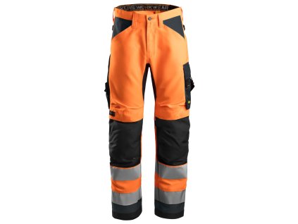 Kalhoty reflexní AllroundWork+, třída 2 oranžové