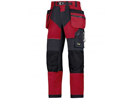 Pracovní kalhoty FlexiWork+ s PK červené