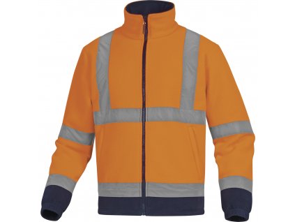 Reflexní pracovní bunda DELTA PLUS ZENITH (Barva Zářivĕ oranžová-Námořnická modrá, Velikost 3XL)