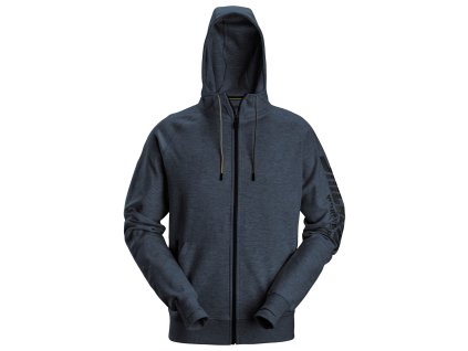 Mikina Snickers Workwear na zip s kapucí modrá (Velikost XS)