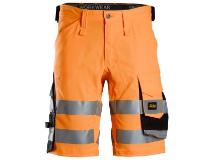 Kraťasy Stretch reflexní tř. 1 oranžové (Velikost 044)