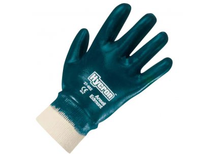 Unikátní nitrilové pracovní rukavice Ansell Hycron® 27-602 - zcela povrstvené, pletené zápěstí, délka 260 mm