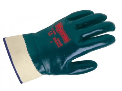 Unikátní nitrilové pracovní rukavice Ansell Hycron® 27-805 - zcela povrstvené, bezpečnostní manžeta - délka 250 mm