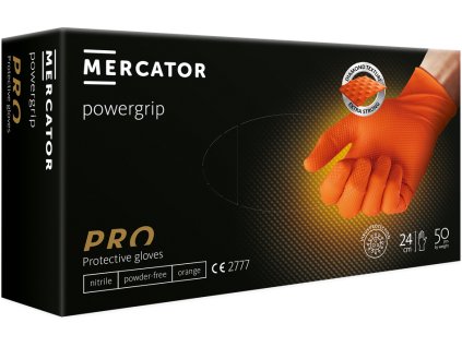 nitrilove rukavice power grip orange