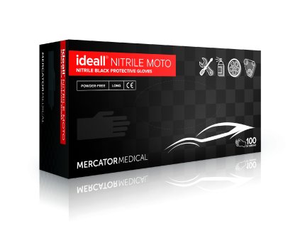 Nitrilové jednorázové rukavice Ideall Nitrile Moto