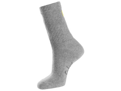 Bavlněné ponožky šedé, trojbalení (Velikost 37-40)