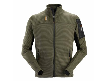 Mikina funkční Mikrofleece na zip khaki (Velikost XS)