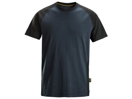 snickers workwear 25509504 tricko s kratkym raglanovym rukavem modro cerne hlavni 1722428024