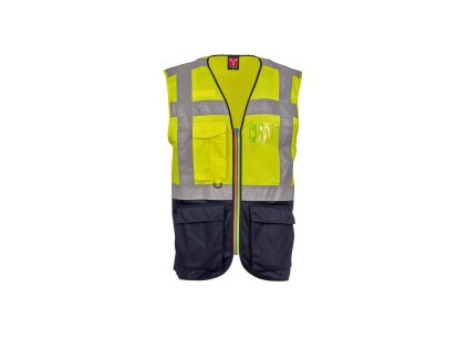 Reflexní pracovní vesta Payper EXTROVERT (Barva Oranžová Fluo/ N, Velikost 2XL)