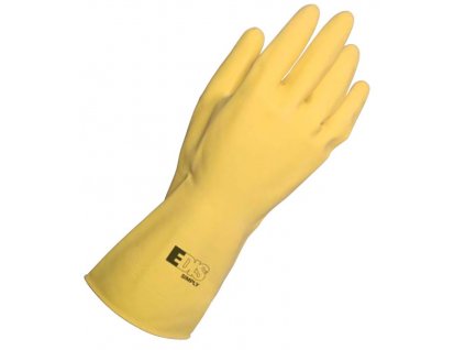 Latexové pracovní rukavice EDIS SIMPLY - žluté