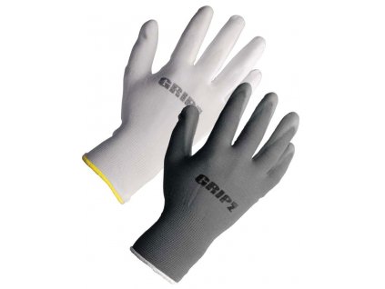 Ochranné pracovní rukavice GRIP Z - lehký polyuretan - šedé